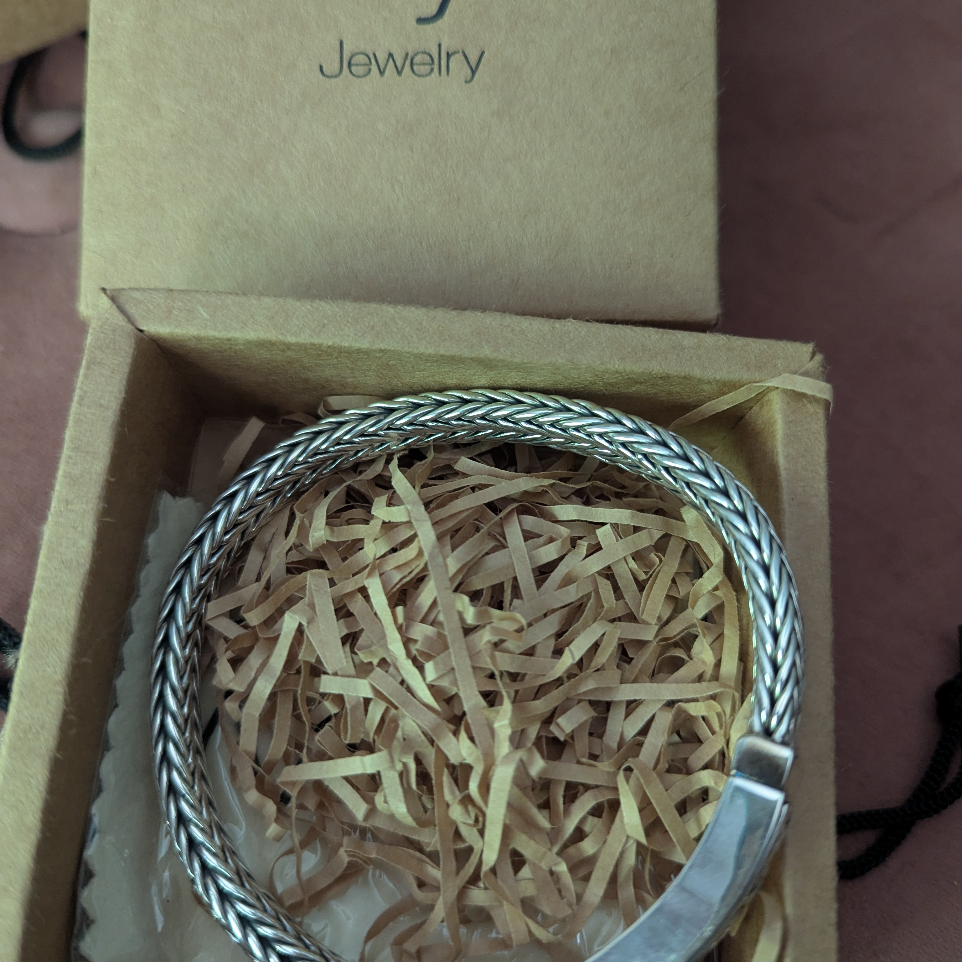 Elegant Silver Braided Bracelet